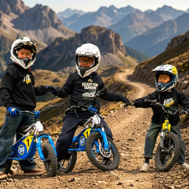 650W 12-inch Kids' Electric Bike, Brushless Motor, 2-Speed