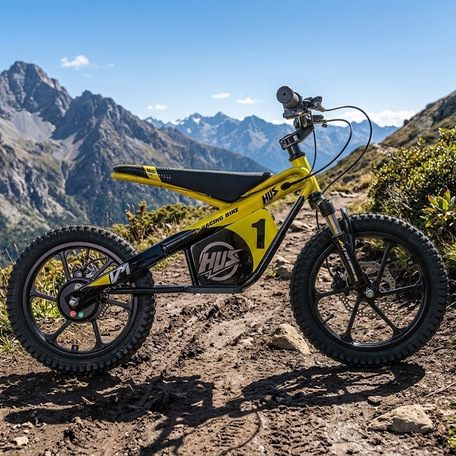 Kids' Brushless Electric Bike, 36V 5Ah, Steel Frame, 2-Speed