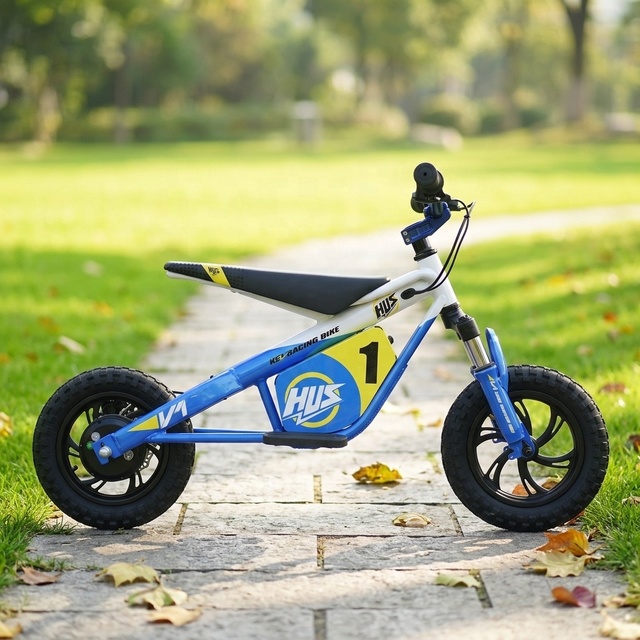 2026 Hus V1 Kids' Electric Balance Bike, 12/16 inch, 650W